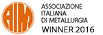 Logo Associazione Italiana Metallurgia - Winner 2016